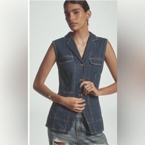 Pilcro denim vest, xl, NWT